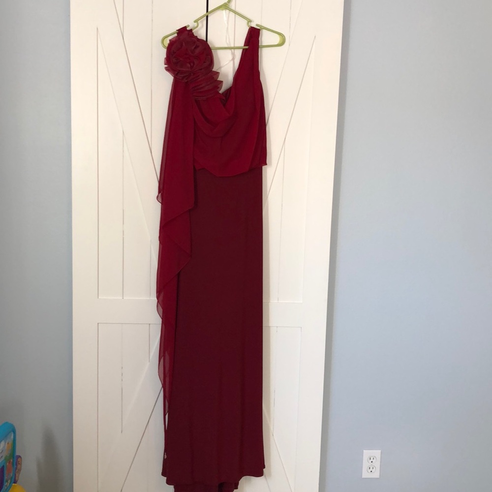 Beautiful red wine colored evening gown